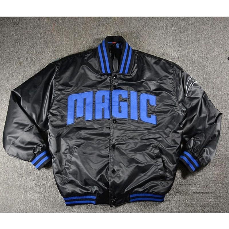 NBA MAGIC 魔術隊 棒球外套 夾克 嘻哈 饒舌 美版大尺碼：XL~2XL