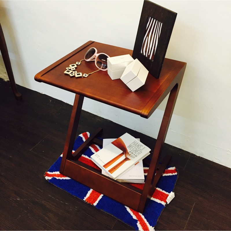 「挑傢俱」詩肯設計風 實木Z型沙發邊桌/茶几/小桌子