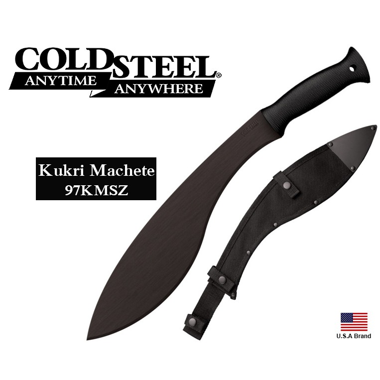 美國Cold Steel冷鋼13吋Kukri Machete喀爾克砍刀1055碳鋼附刀袋【CS97KMS】