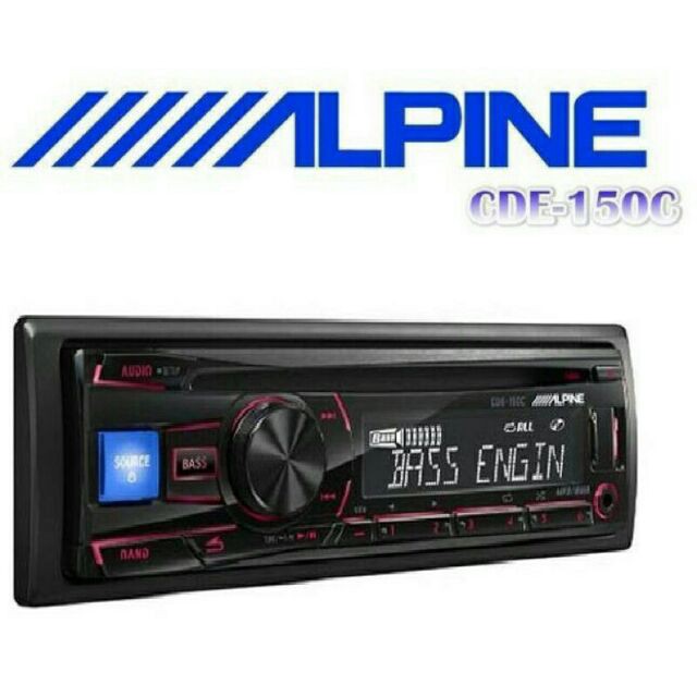 ALPINE CDE-150C CD MP3 USB AUX FM AM 主機