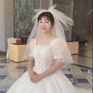 羅絲 新娘頭飾 wg 652431735208 甜美減齡新娘頭紗