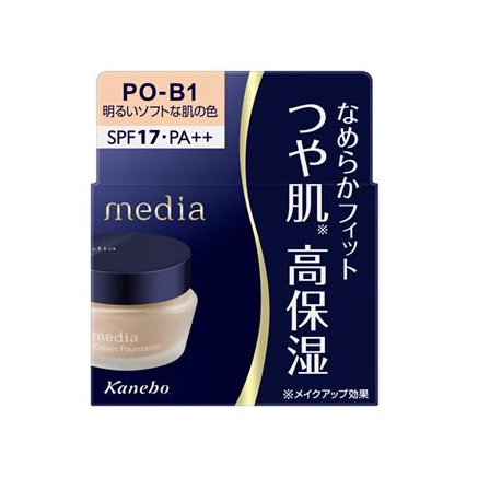 【💖太陽可以吃💖】媚點 media 極上粉嫩保濕礦物粉底霜 PO-B1粉膚色