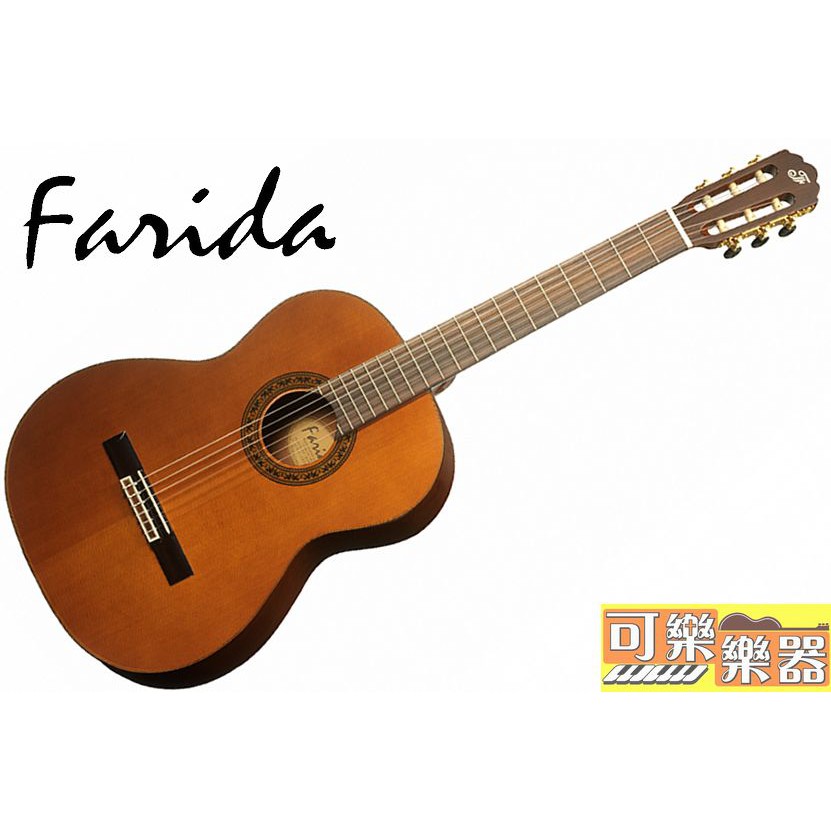 【台南-可樂樂器】FARIDA CC-10 法麗達 古典吉他 面單板 含袋