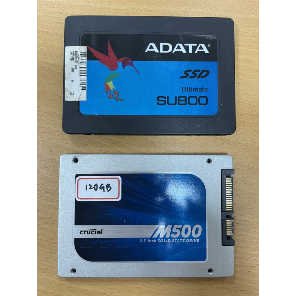 【3C 小舖】固態硬碟 2.5吋 SSD SATA  Crucial 120G  ADATA 128G