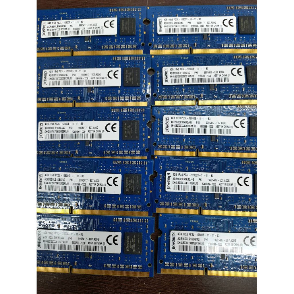 元氣本舖 二手 金士頓 KINGSTON DDR3 4GB 1R*8 PC3L-12800S 筆電雙面記憶體