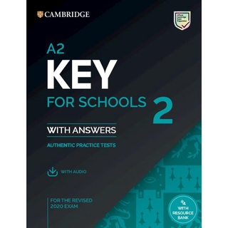 [華泰~書本熊]劍橋英檢官方全真考題本 A2 Key for Schools(KET) 2 9781009003599 9781009001250<書本熊書屋>