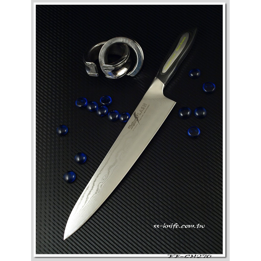 雙雄名家刀品《藤次郎》閃光系列-63層主廚刀(牛刀)270mm 型號:FF-CH270