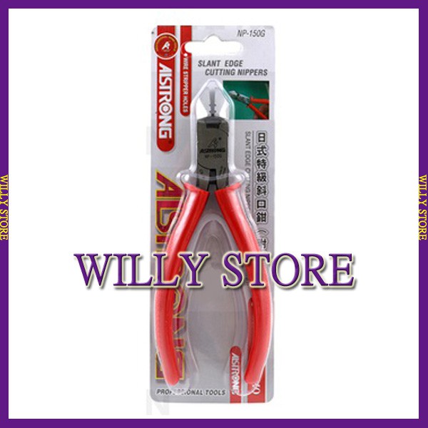 【WILLY STORE】 ALSTRONG NP-150G 日式斜口鉗 特尖前端切斷刃剝線孔