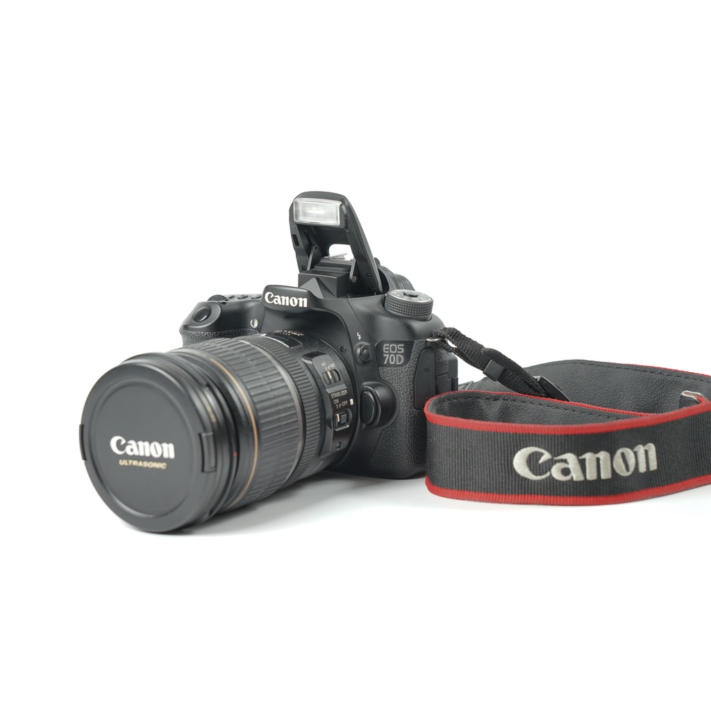 曾經的機皇 佳能Canon 70D+17-55mm F2.8翻轉螢幕相機 鏡頭 二手 鏡頭入塵 含保養配備，送相機包