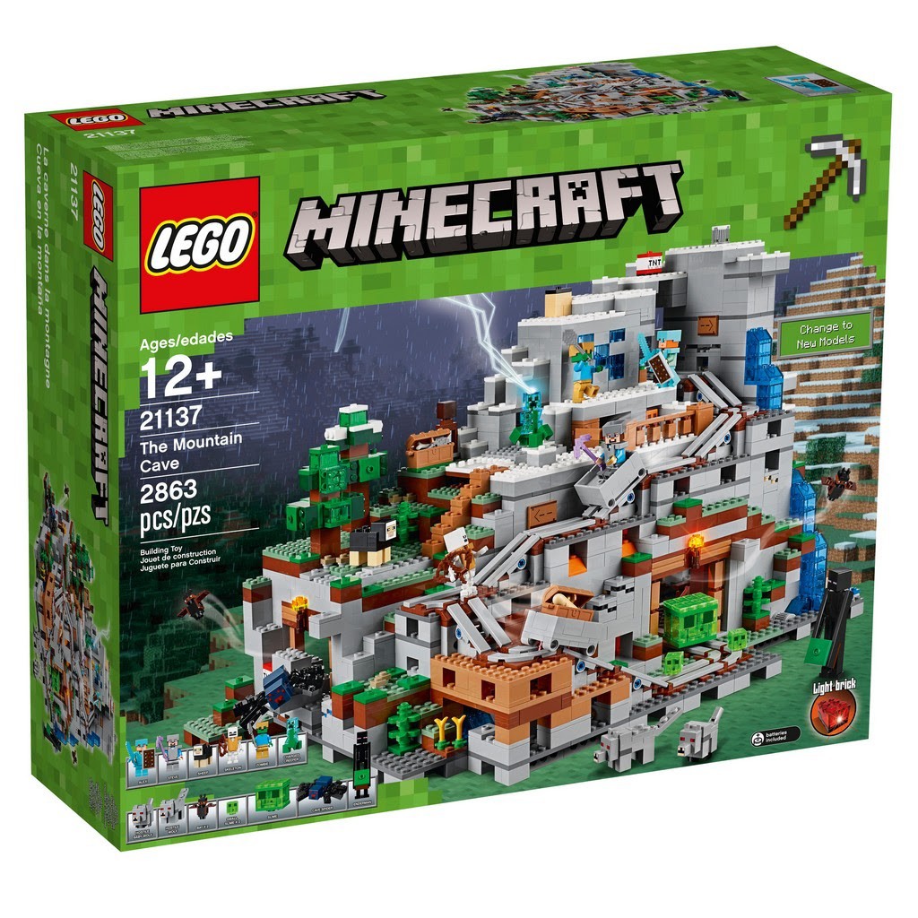 【積木樂園】樂高 LEGO 21137 Minecraft創世神 The Mountain Cavek