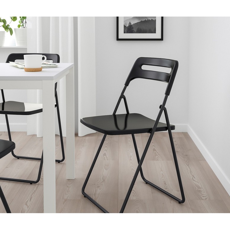 宏泰家居專營店】IKEA宜家NISSE尼斯折疊椅子北歐現代簡約餐廳桌椅靠背靠椅餐椅| 蝦皮購物