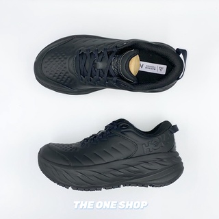 TheOneShop HOKA ONE ONE Bondi SR 路跑鞋 黑色 全黑 皮革 基本款 慢跑鞋