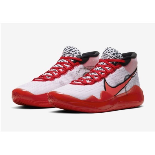 二手正品 Nike Zoom KD 12 'YouTube' 紅白 CQ7734-900 籃球鞋