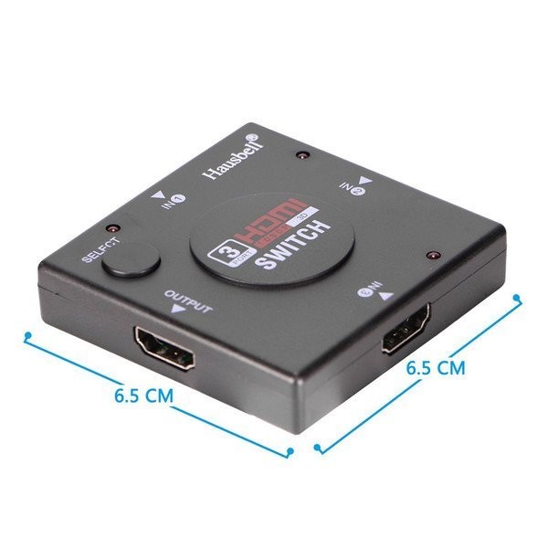 紅舖子 HDMI切換器支持1080P 3進1出三進一出解決電視接口不夠