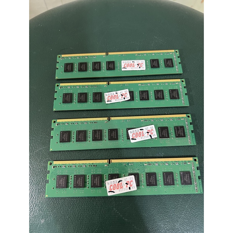 二手 創見 DDR3-1600 8Gb 桌機用 非ECC REG 一整組4條不拆賣 記憶體