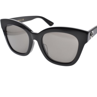 全新轉賣GUCCI 太陽眼鏡 墨鏡 GG0029SA 001 (黑) 歐美金屬LOGO百搭款