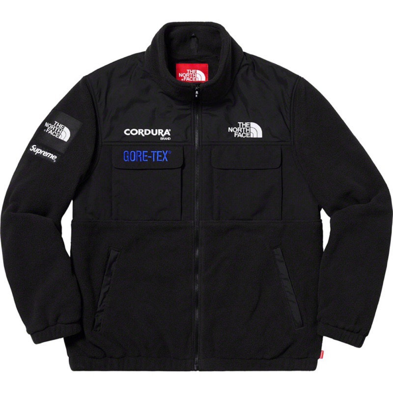 supreme x the north face expedition fleece jacket