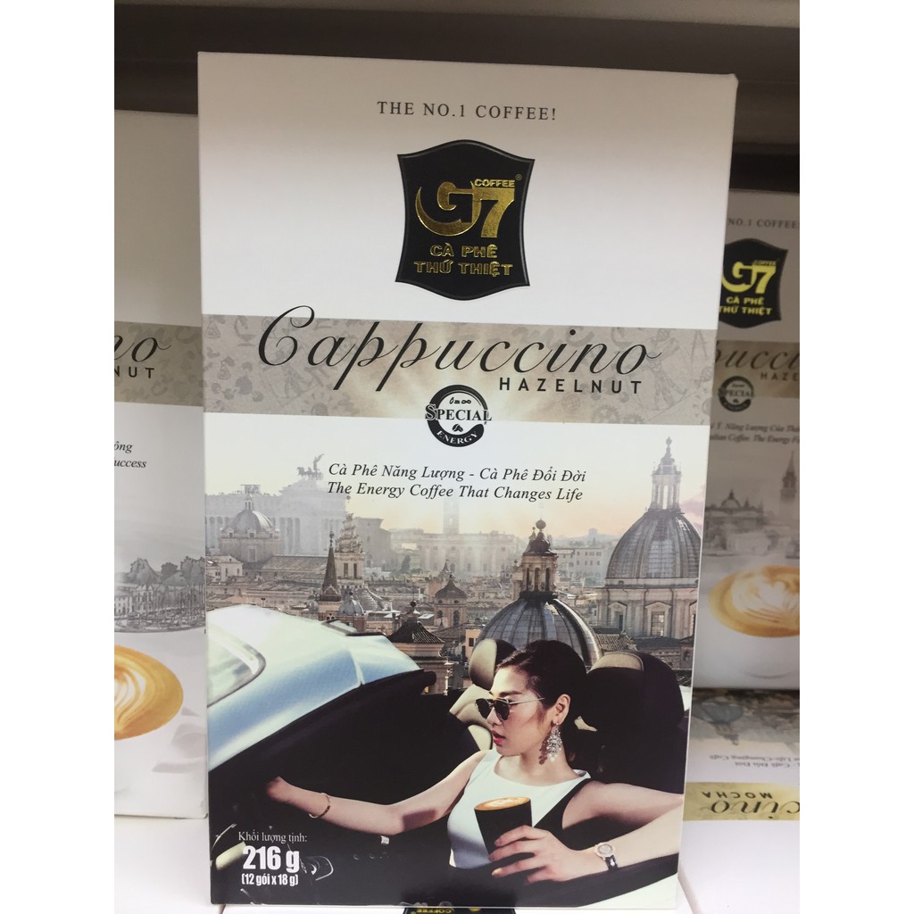 超低價 越南 G7 三合一 即溶 咖啡 Cappuccino 卡布奇諾 摩卡 榛果 216g