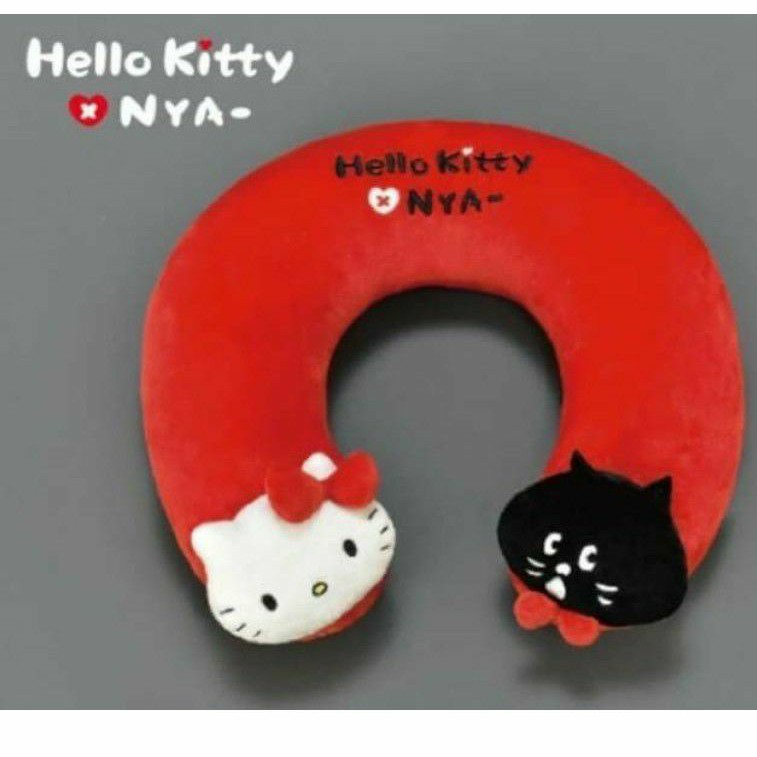正版 Hello Kitty x NYA 頸枕 黑貓 頸枕 護頸枕