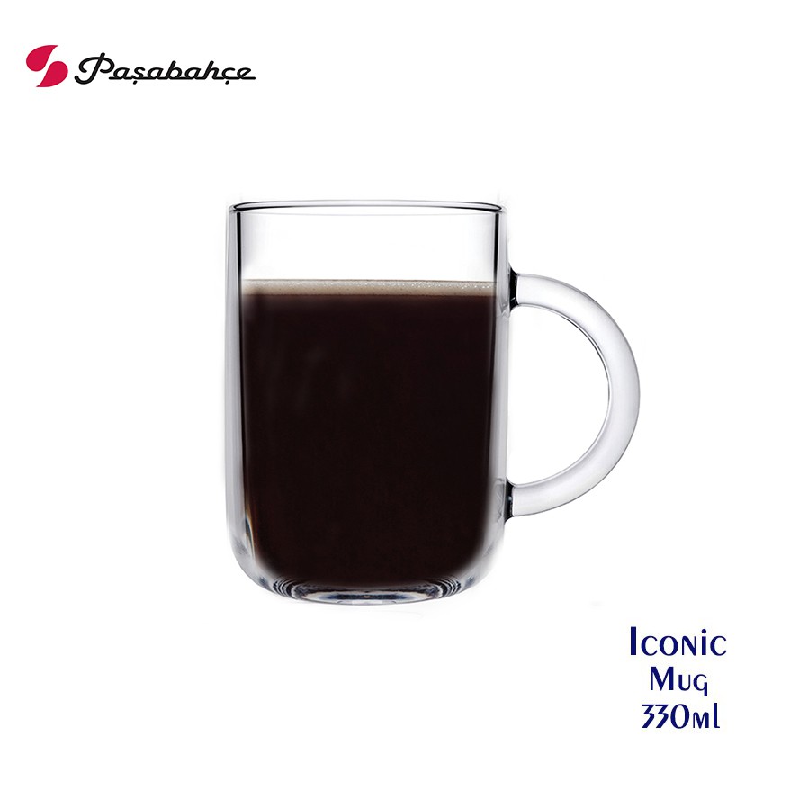 【Pasabahce】Iconic 馬克杯 330ml 330cc 玻璃馬克杯 水杯 飲料杯 果汁杯 玻璃杯