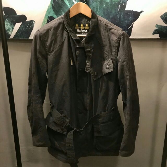 Barbour 油布外套大衣夾克英國製防風防水international 古着古著二手美品女裝fuku 蝦皮購物