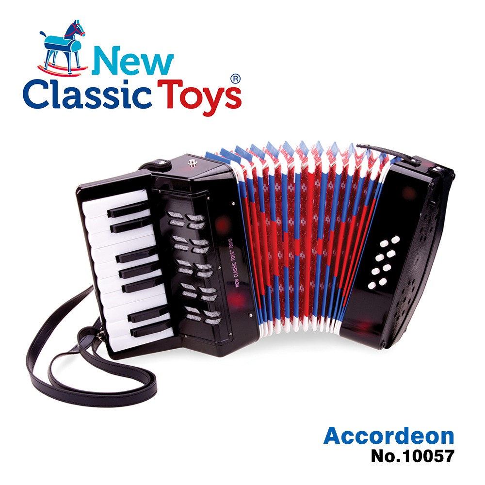 荷蘭New Classic Toys 幼兒鍵盤式手風琴玩具 10057 /幼兒音樂玩具/手風琴玩具