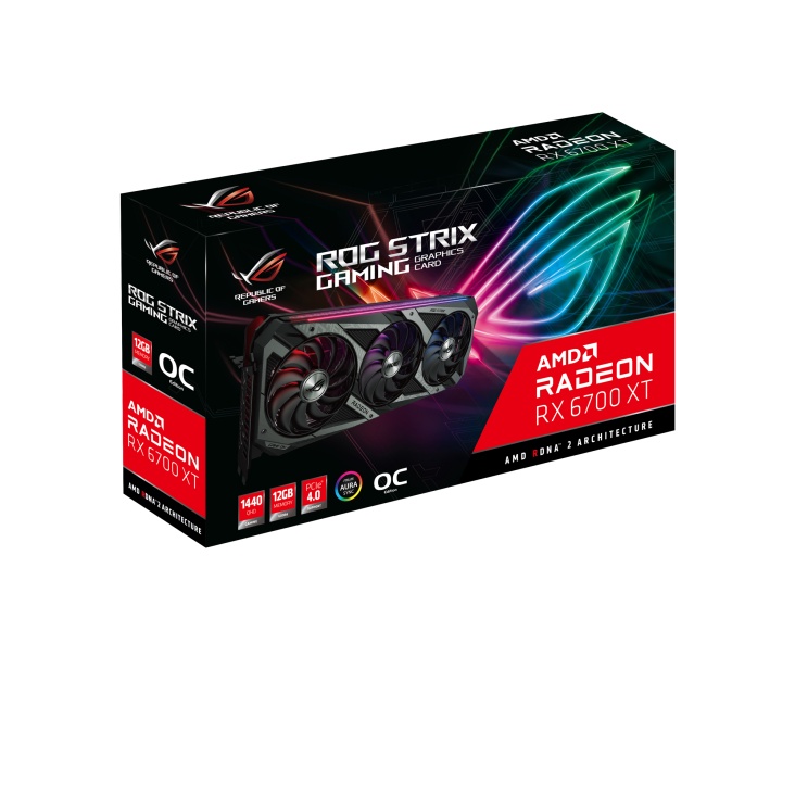 【台南個人自售】華碩 ROG STRIX RX6700XT O12G GAMING 顯示卡 全新 附上發票 6700XT