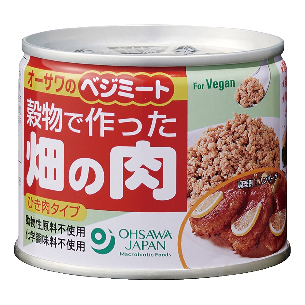 【日本直送】植物肉蔬食罐頭・絞肉狀（全素）215g / 代替肉 素食肉 素食 維根 蔬食 vegan