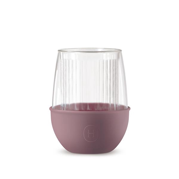 HYDY雙層玻璃蛋型杯/ 乾燥玫瑰/ 經典直條紋/ 240ml 誠品eslite