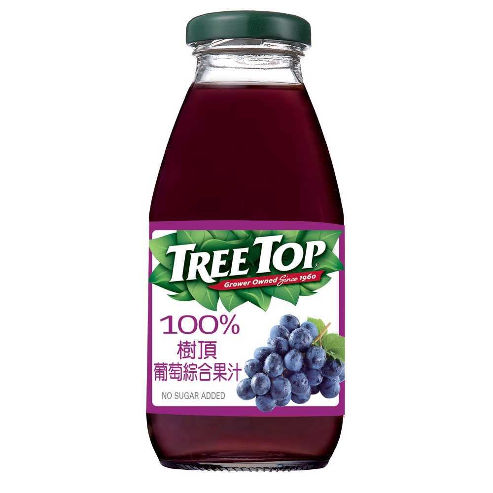 TREE TOP樹頂100%葡萄綜合果汁/ 玻璃瓶　eslite誠品