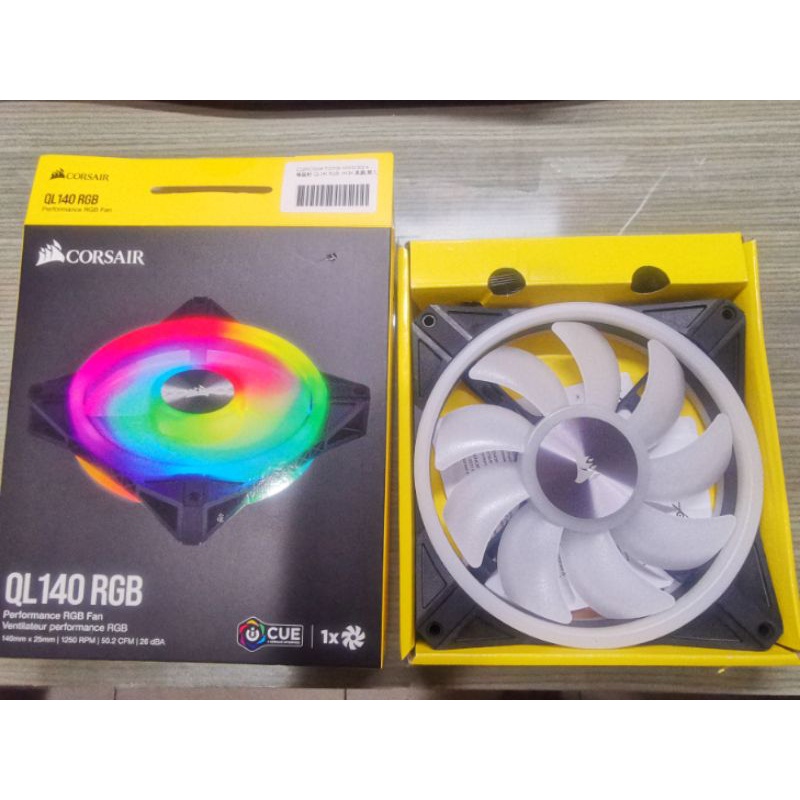 CORSAIR海盜船 iCUE QL140 RGB PWM風扇(黑色不含控制器)(免運費)