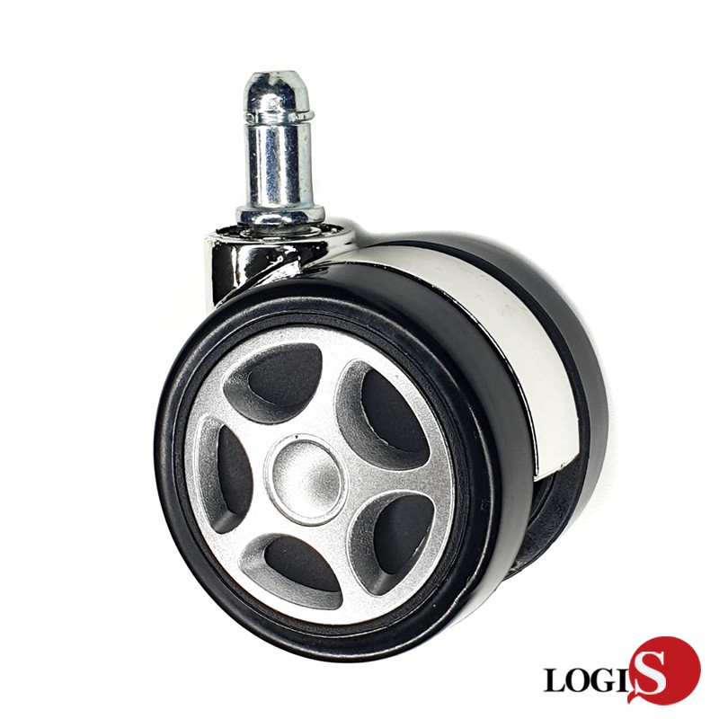 LOGIS 美觀PU賽車輪 辦公椅升級專用配件 電腦椅 電競椅 辦公椅適用