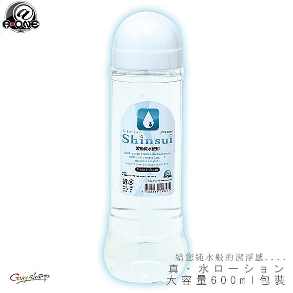 日本A-ONE Shinsui 真水潤滑液 600ml 可飲用純水製100% 給您純水般的潔淨感