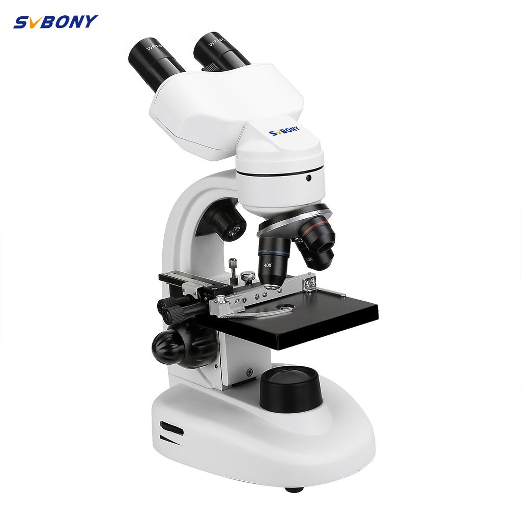 SVBONY SV605 顯微鏡 80X-1600X 專業雙筒生物顯微鏡雙速調焦雙電源系統 適用於臨床 實驗室和醫學生