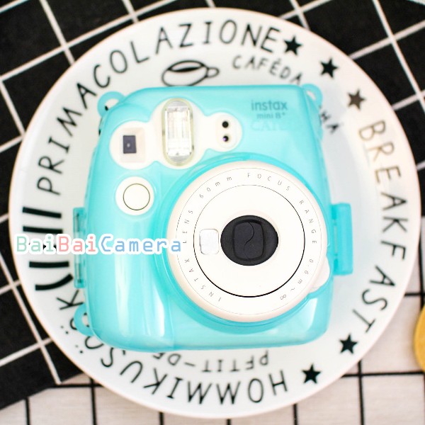 水晶殼 mini8 mini8+ mini9 保護殼 保護套 相機包 藍透明殼 相機包