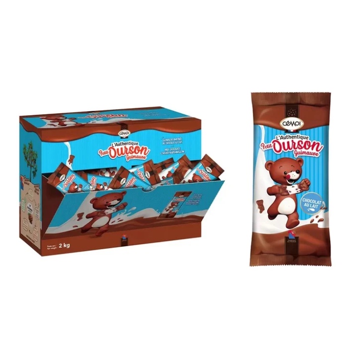 法國 Cemoi 小熊造型棉花糖牛奶巧克力 小熊巧克力 零售/另有箱裝