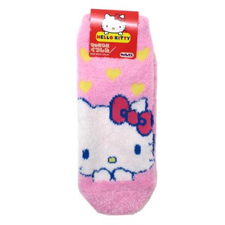 *平井涼子*日本國內限定販售 HELLO KITTY 珊瑚絨 保暖卡通襪