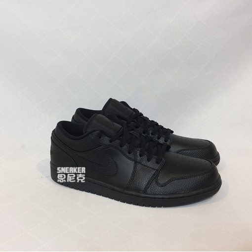 【思尼克】Nike Air Jordan 1 Low 全黑 籃球鞋 好穿搭 553560-091 現貨供應