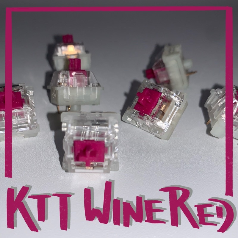 [bpx] KTT Wine Red switches 酒紅軸 鍵軸 熱插拔 機械鍵盤配件