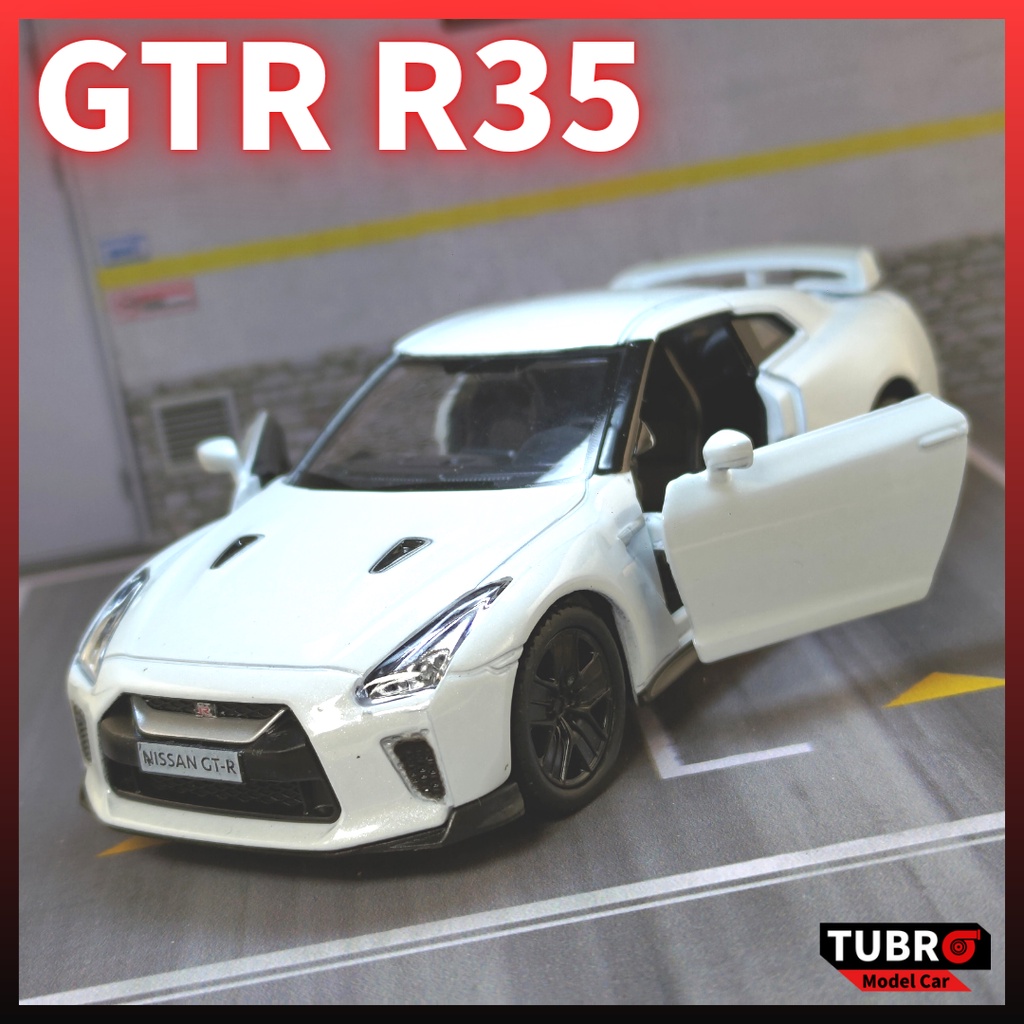 【TURBO模型車】1/36 日產 東瀛戰神 Nissan GTR R35 雙門可開