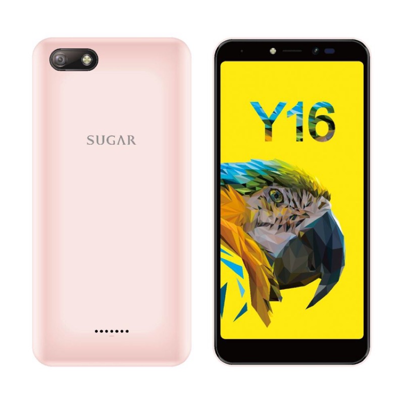 全新/ Sugar y16 玫瑰金 手機 3+32 5.49吋 吋全螢幕 人臉解鎖 4G雙卡雙待 1300萬照相