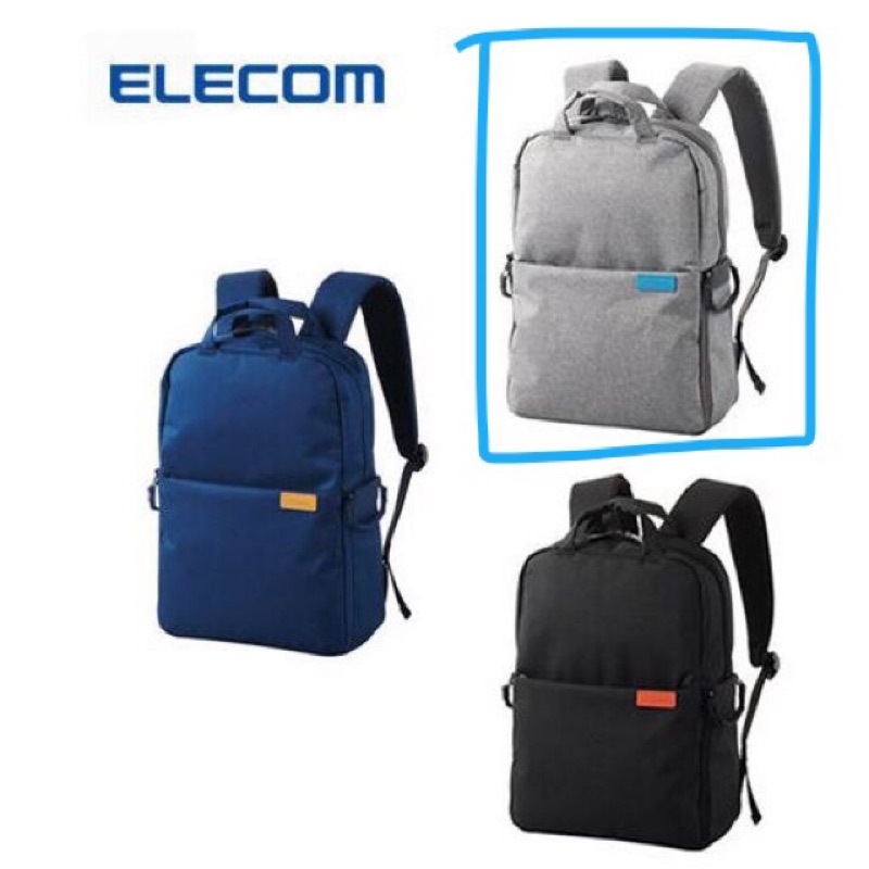 二手近全新 ELECOM DGB-S023 GY灰藍色 防潑水 多功能可雙肩後背包 相機包一機二鏡 可裝13吋筆電