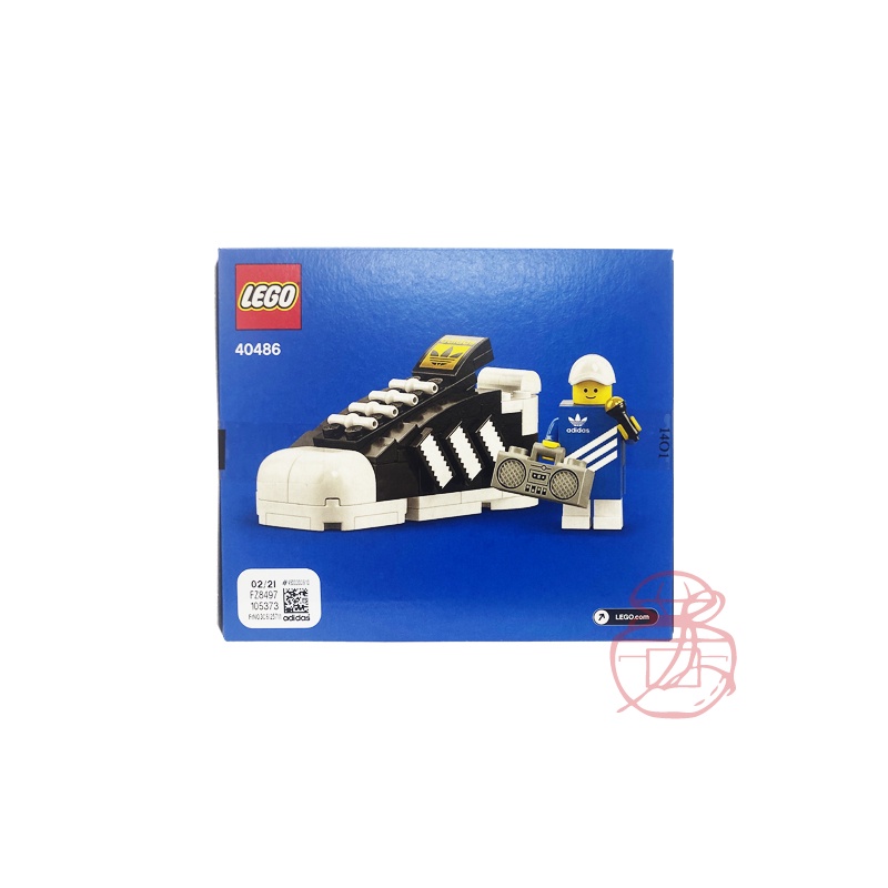 LEGO X adidas 樂高 SuperStar 球鞋 #迷你版 92片【岡山真愛香水化妝品批發館】
