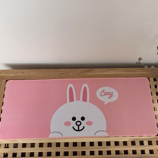 [現貨]電腦滑鼠墊 超大尺寸 LINE Friends Cony 兔兔 辦公室電腦桌書桌 桌墊置物墊趣味創意擺設交換禮物