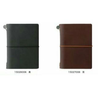【棠貨鋪】MIDORI Traveler's Notebook 旅人筆記本 PA size - 黑. 咖啡