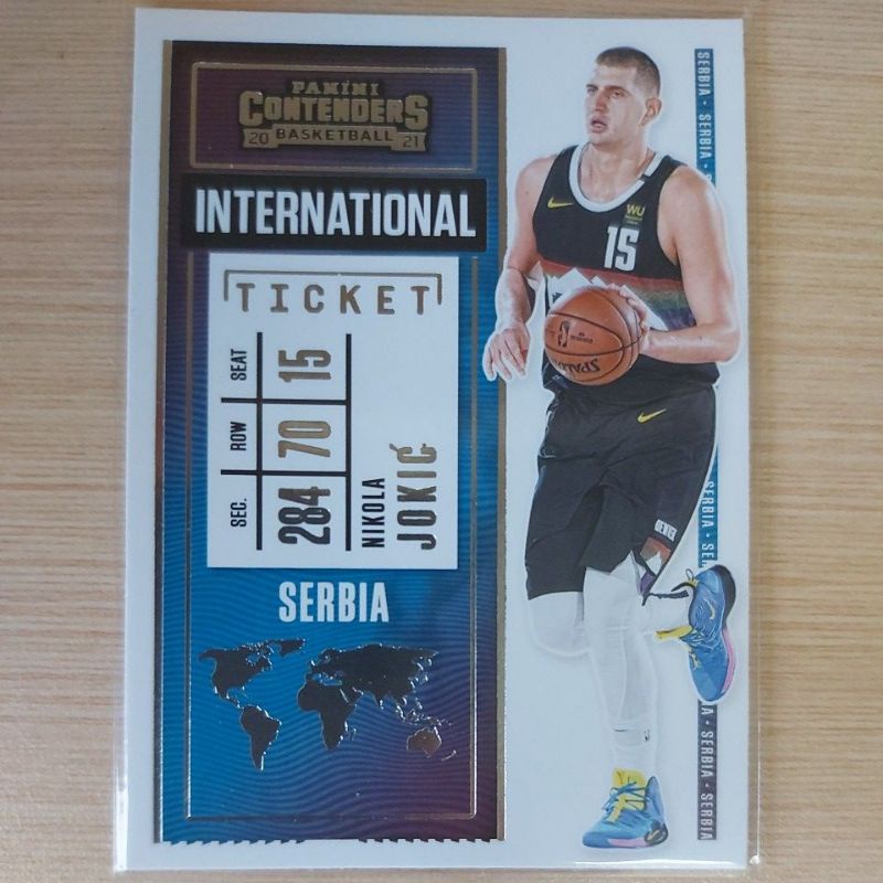 2020～21 NBA Panini Contenders international Nikola Jokic 球員卡