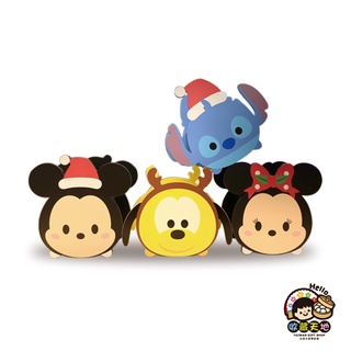 迪士尼Tsum Tsum系列 聖誕風格造型多功能置物盒-筆筒-收納盒 全四款 15X16cm (收藏天地)
