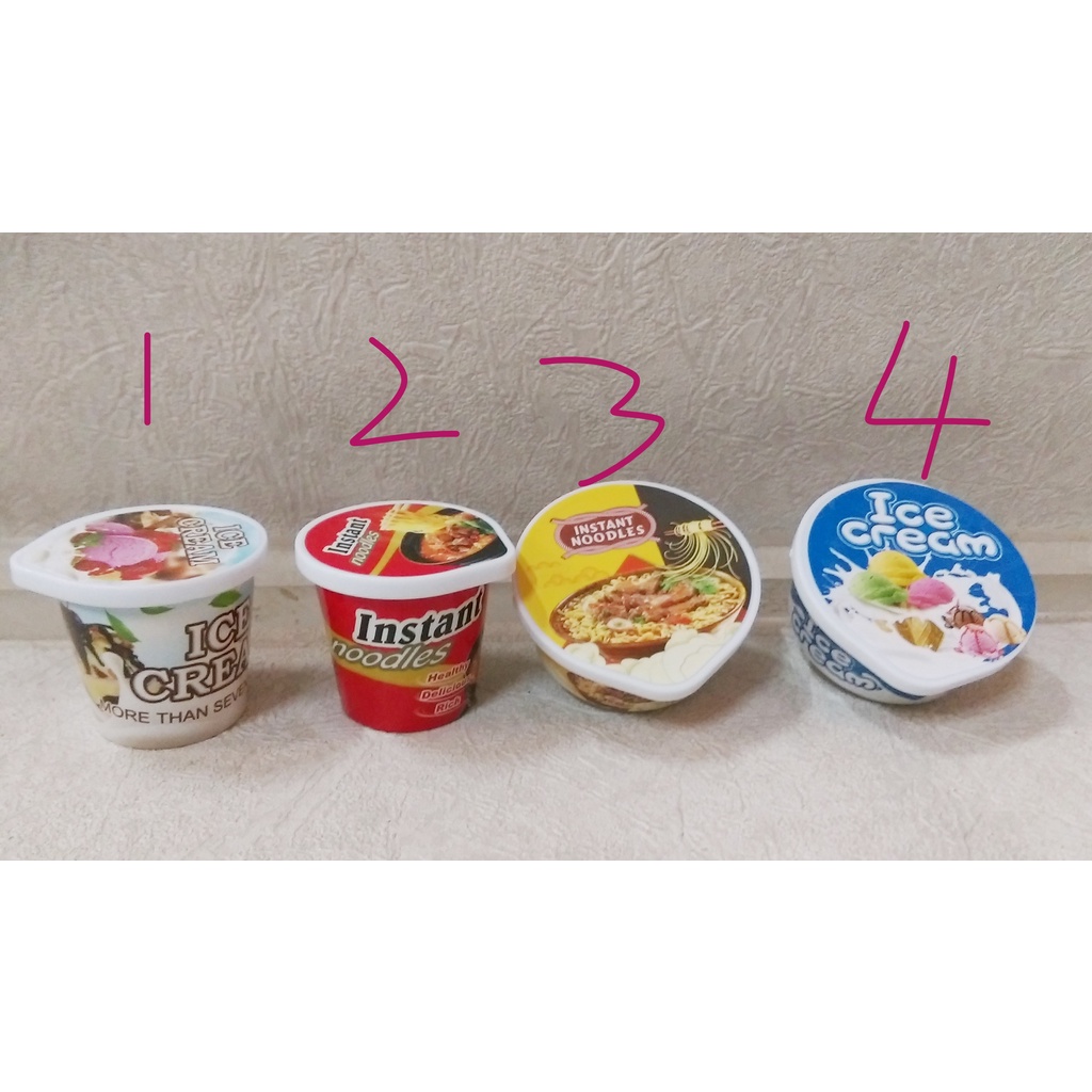 【袖珍食玩】-現貨! 泡麵 冰淇淋 模型
