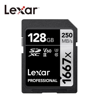 Lexar® 128GB Professional 1667x SDXC™ UHS-II 記憶卡