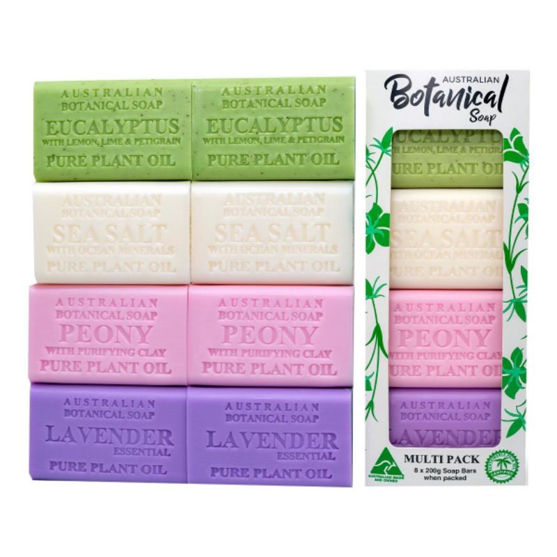 Costco好市多新品推薦澳洲製植物精油香皂組合 含四種香味 200公克 X 8入，單顆、四顆、八顆出售